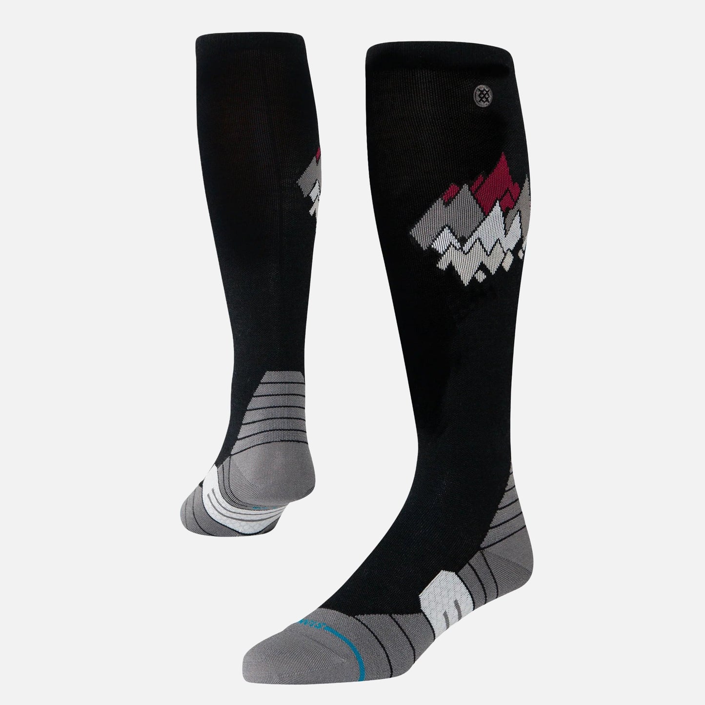 Stance Peaks Ul Wool Snow - Black R/R