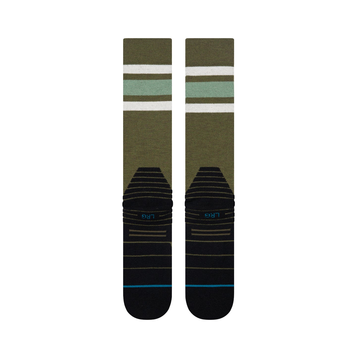 Stance Boyd Mid Wool Snow - Olive R/R