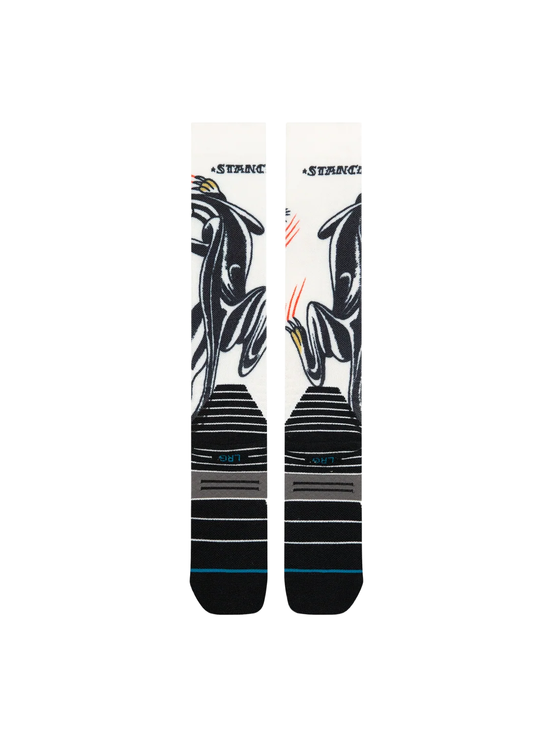Stance Battle Mid Poly Snow Sock (Bert Krak) - Cream
