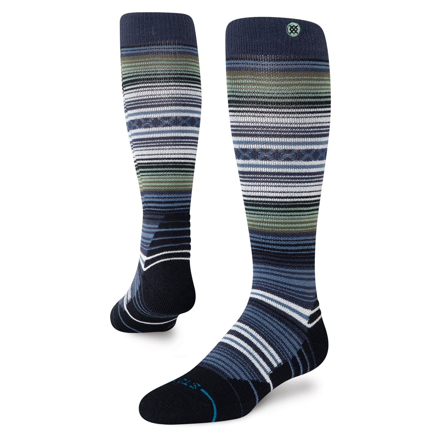 Stance Curren Mid Wool Snow - Navy R/R