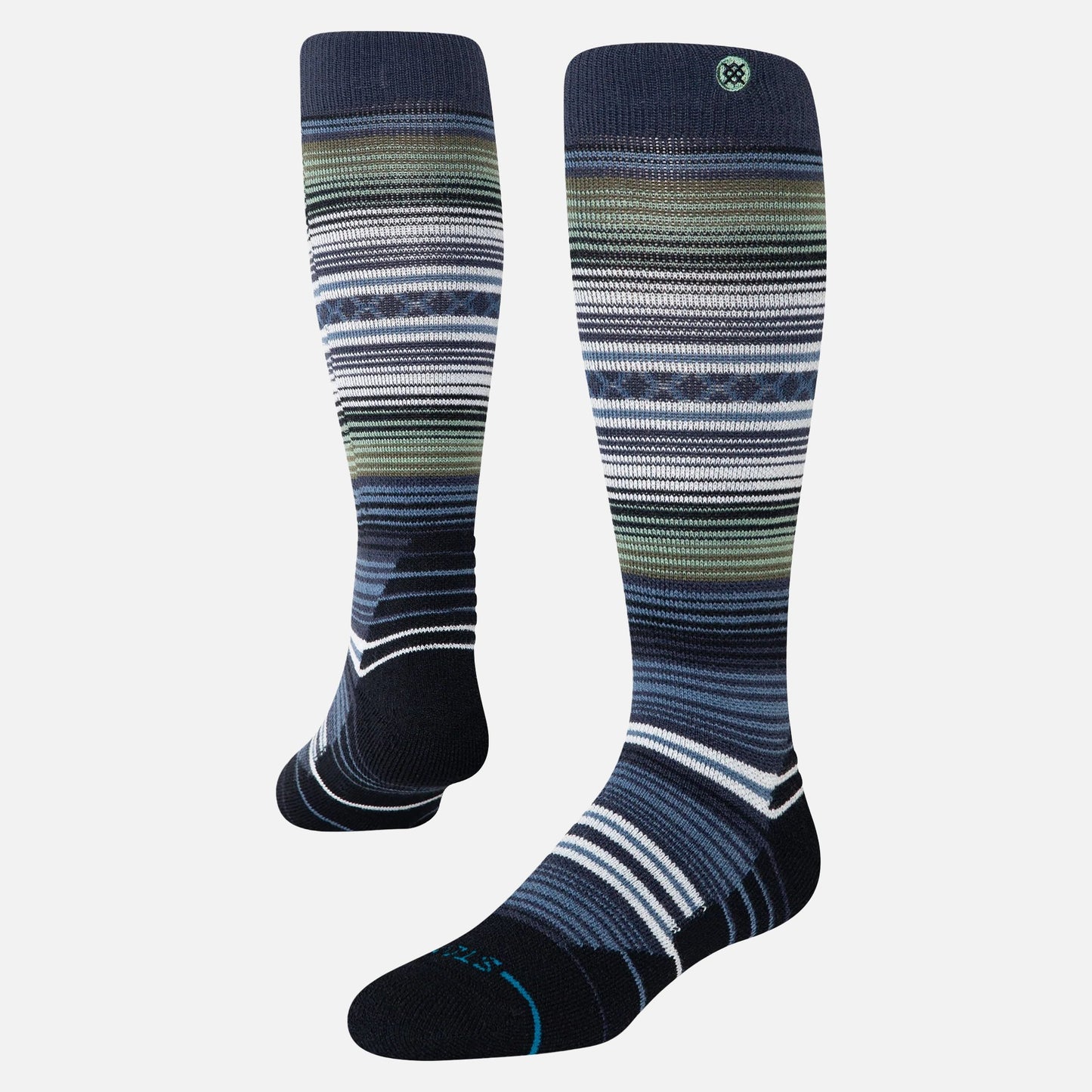 Stance Curren Mid Wool Snow - Navy R/R
