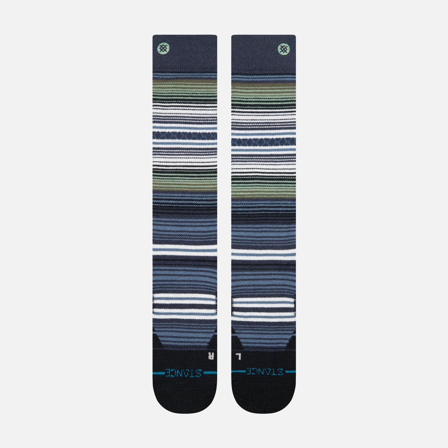 Stance Curren Mid Wool Snow - Navy R/R