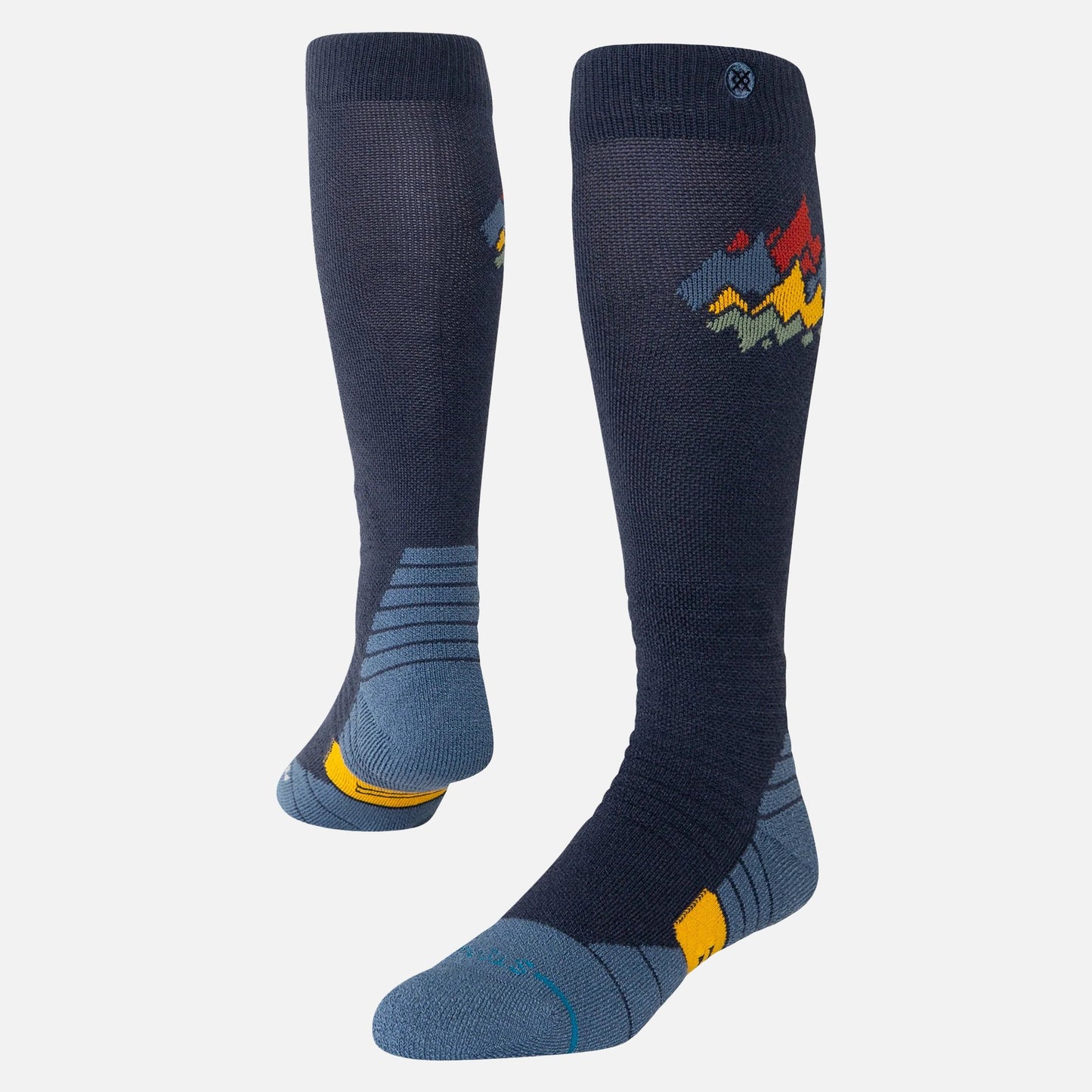 Stance Peaks Mid Wool Snow - Navy R/R