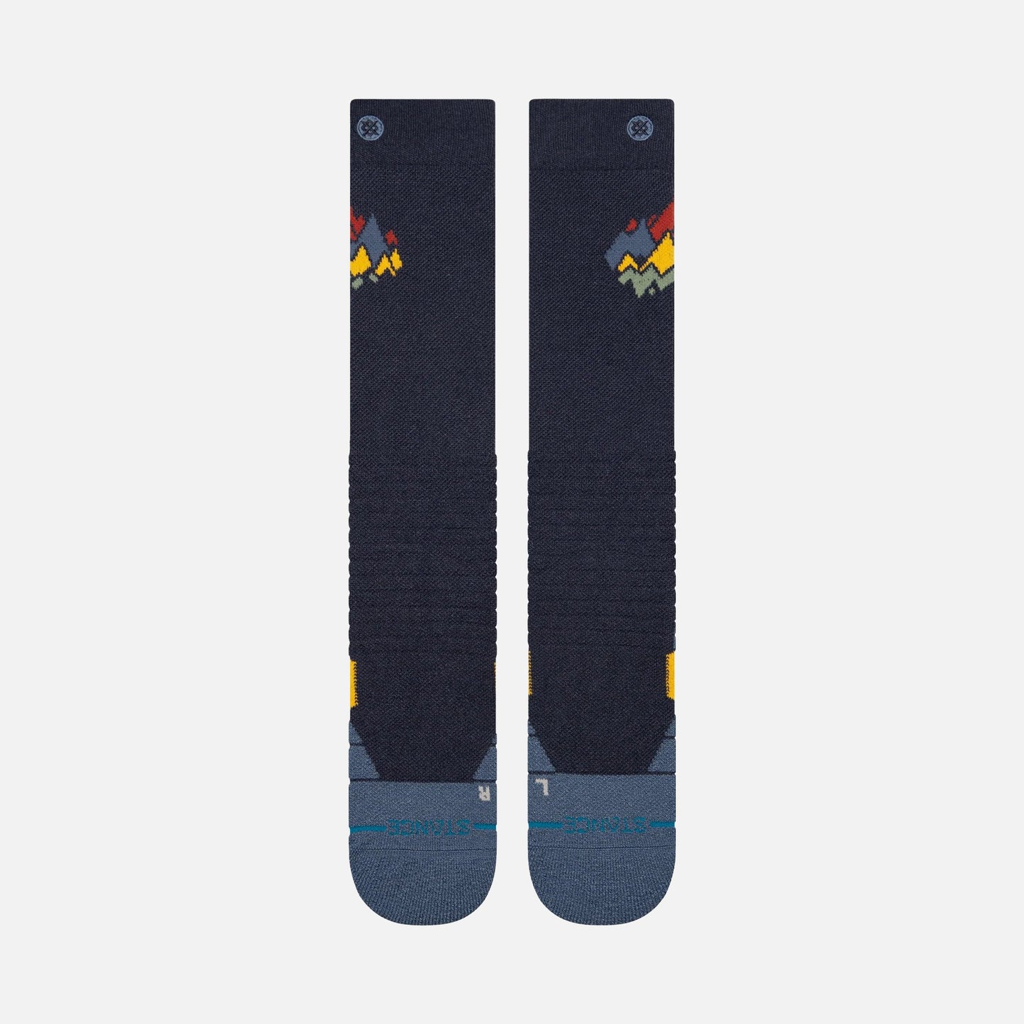 Stance Peaks Mid Wool Snow - Navy R/R
