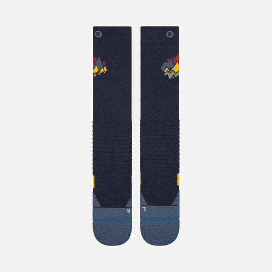 Stance Peaks Mid Wool Snow - Navy R/R