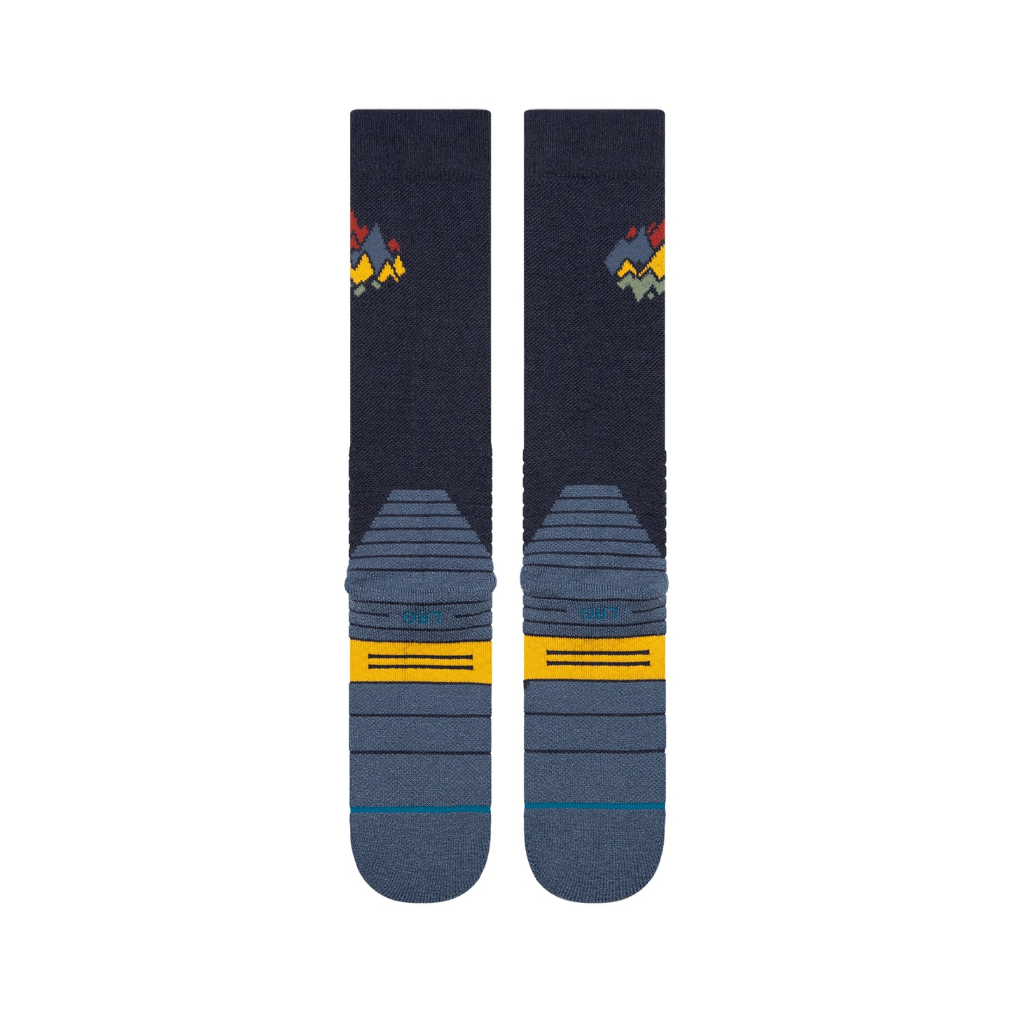 Stance Peaks Mid Wool Snow - Navy R/R