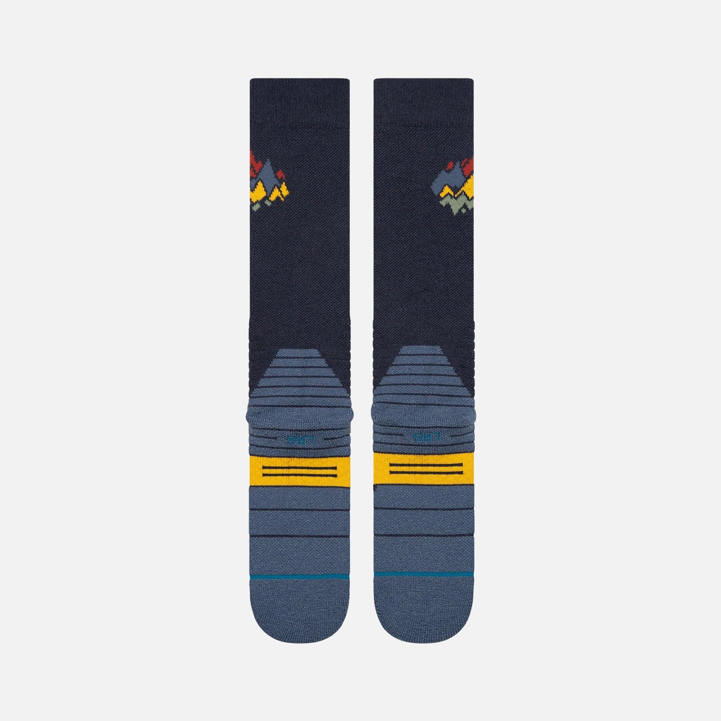 Stance Peaks Mid Wool Snow - Navy R/R