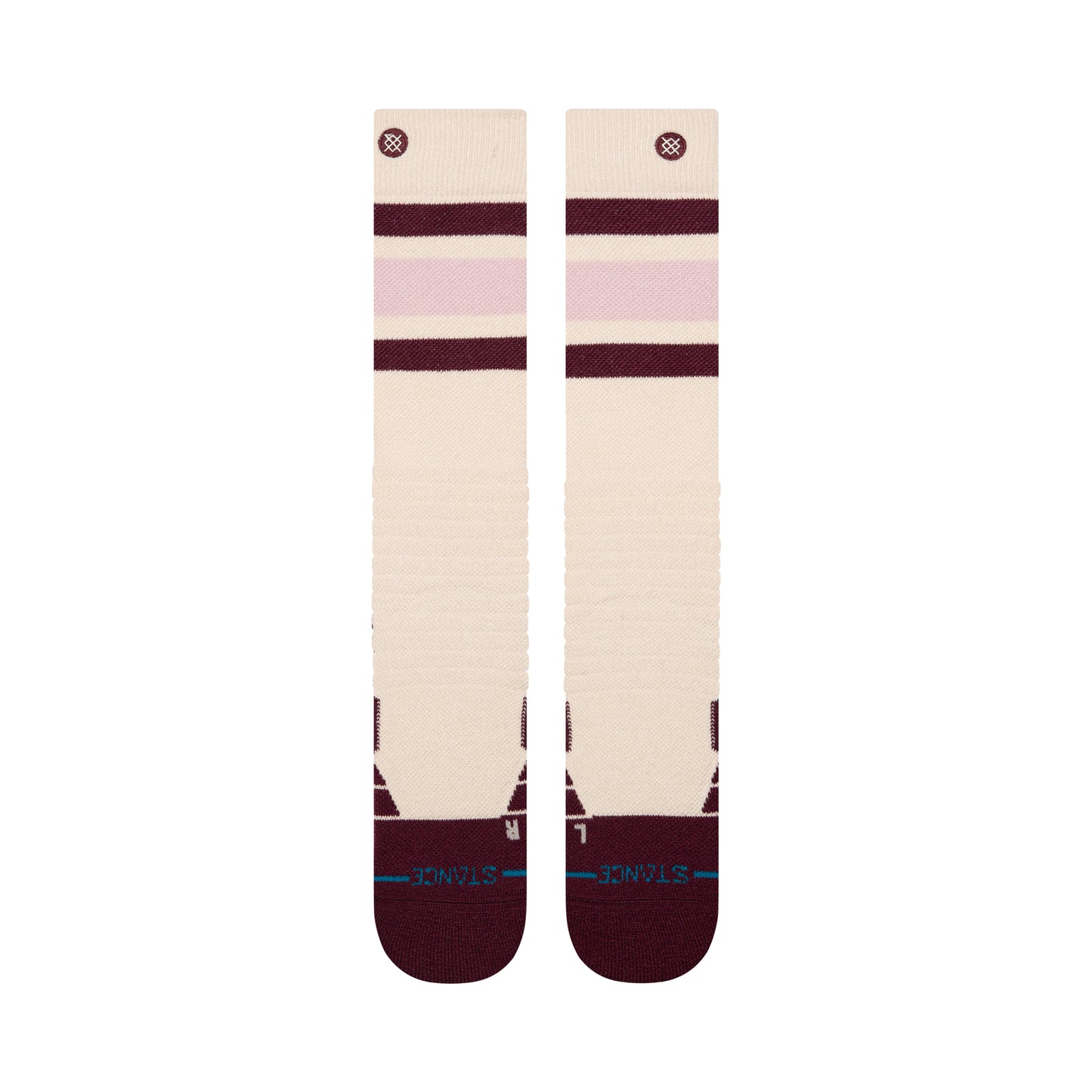 Stance Womens Boyd Mid Wool Snow - Oatmeal R/R