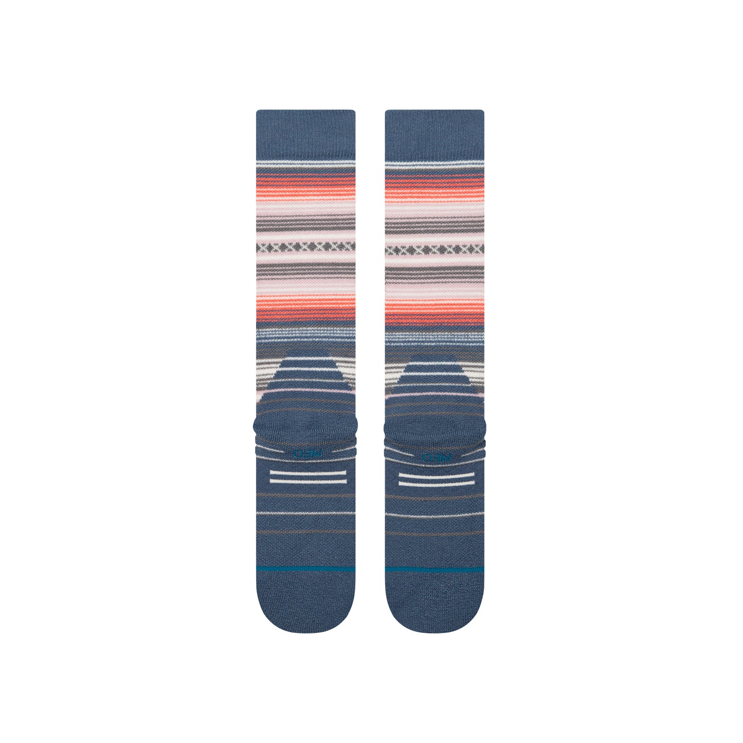 Stance Womens Curren Mid Wool Snow - Seablue R/R