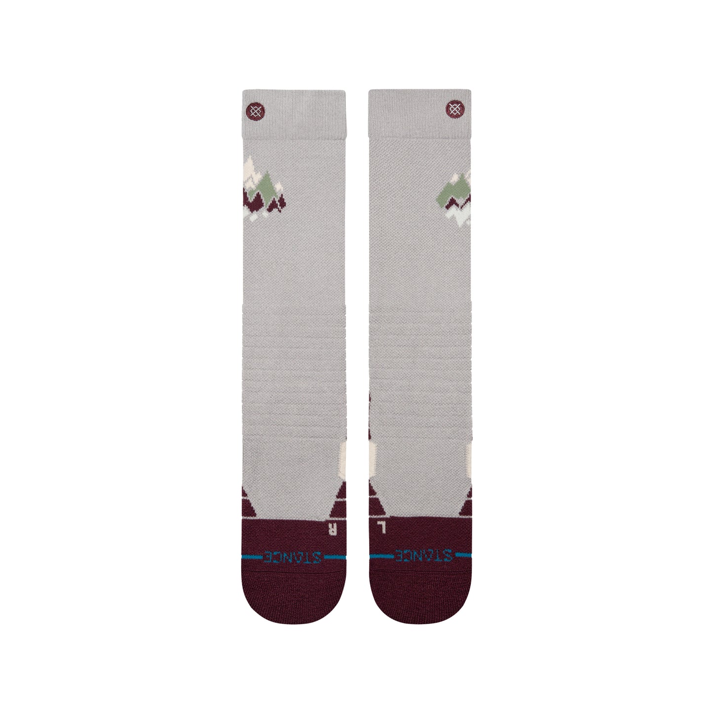 Stance Womens Peaks Mid Wool Snow - Fig R/R