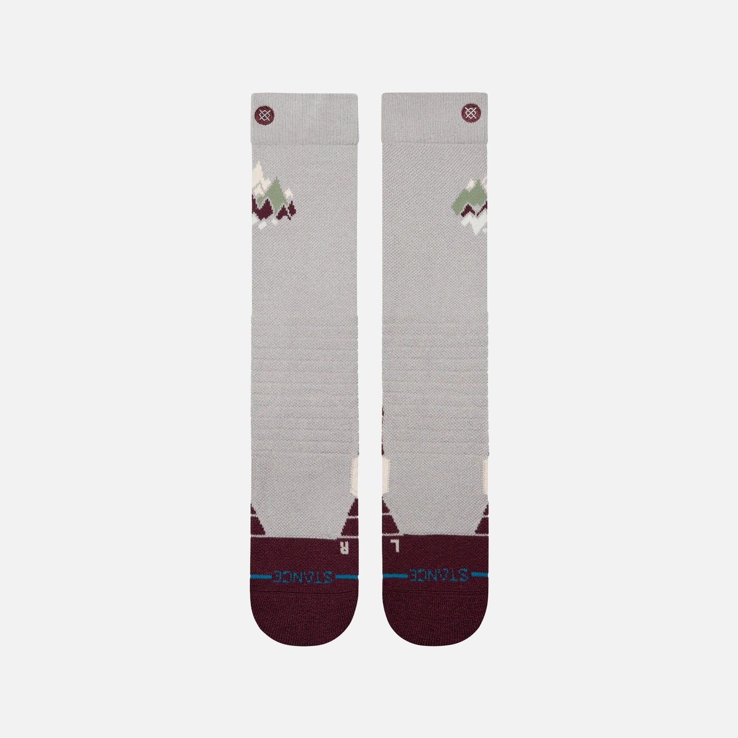 Stance Womens Peaks Mid Wool Snow - Fig R/R