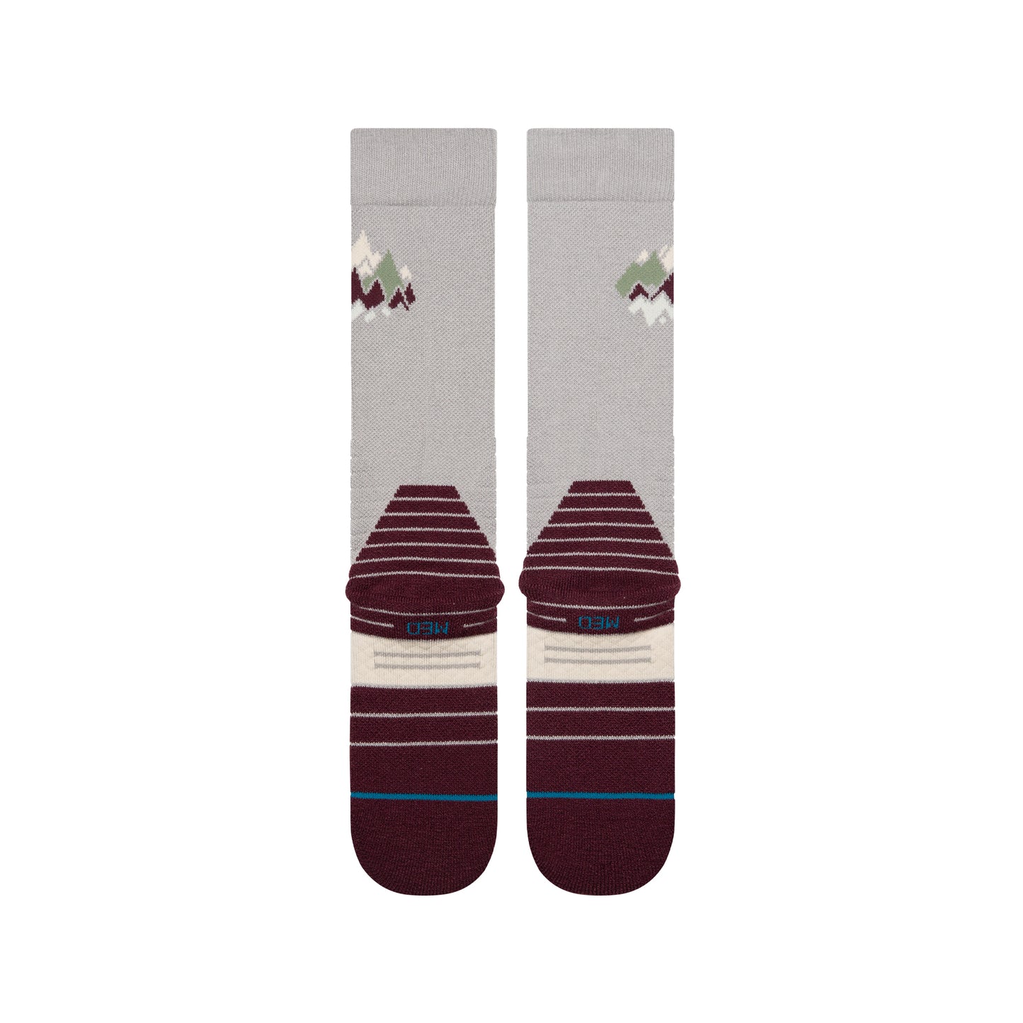 Stance Womens Peaks Mid Wool Snow - Fig R/R