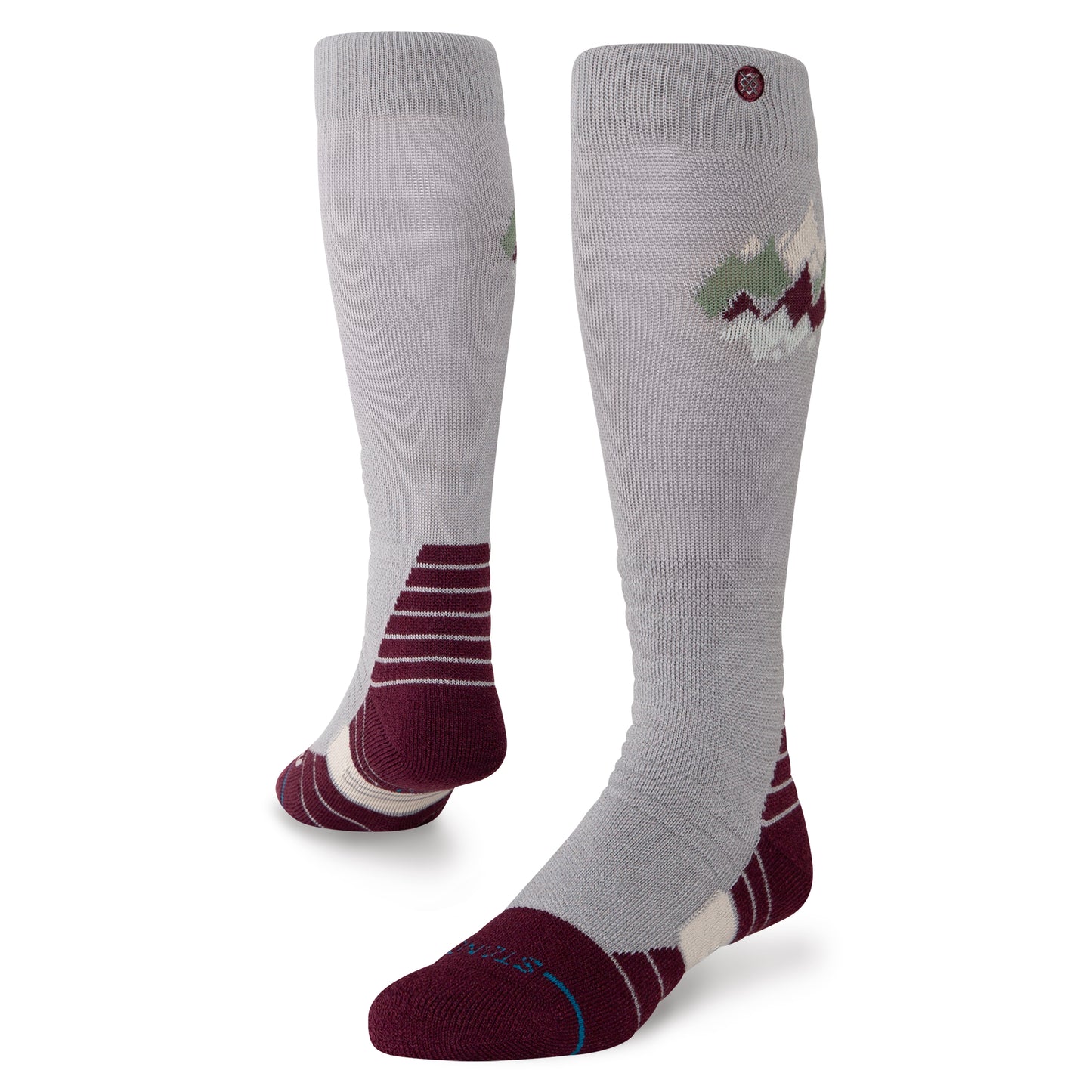 Stance Womens Peaks Mid Wool Snow - Fig R/R