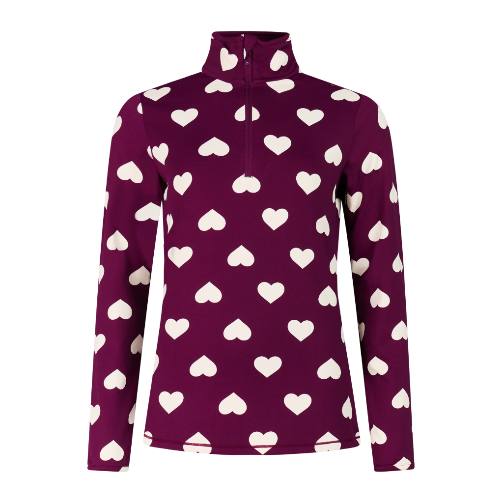Protest Women's Swana 1/4 Zip Fleece Top - Current Purple