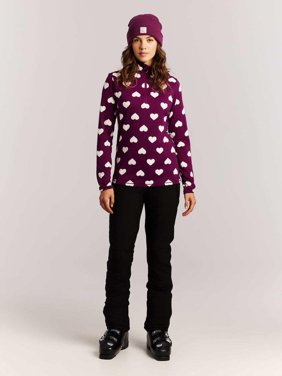 Protest Women's Swana 1/4 Zip Fleece Top - Current Purple