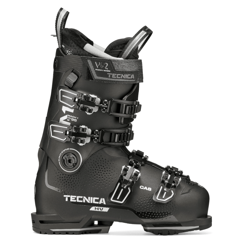 Tecnica Mach1 HV 95 W GW Women's Ski Boots (Black/Gold)