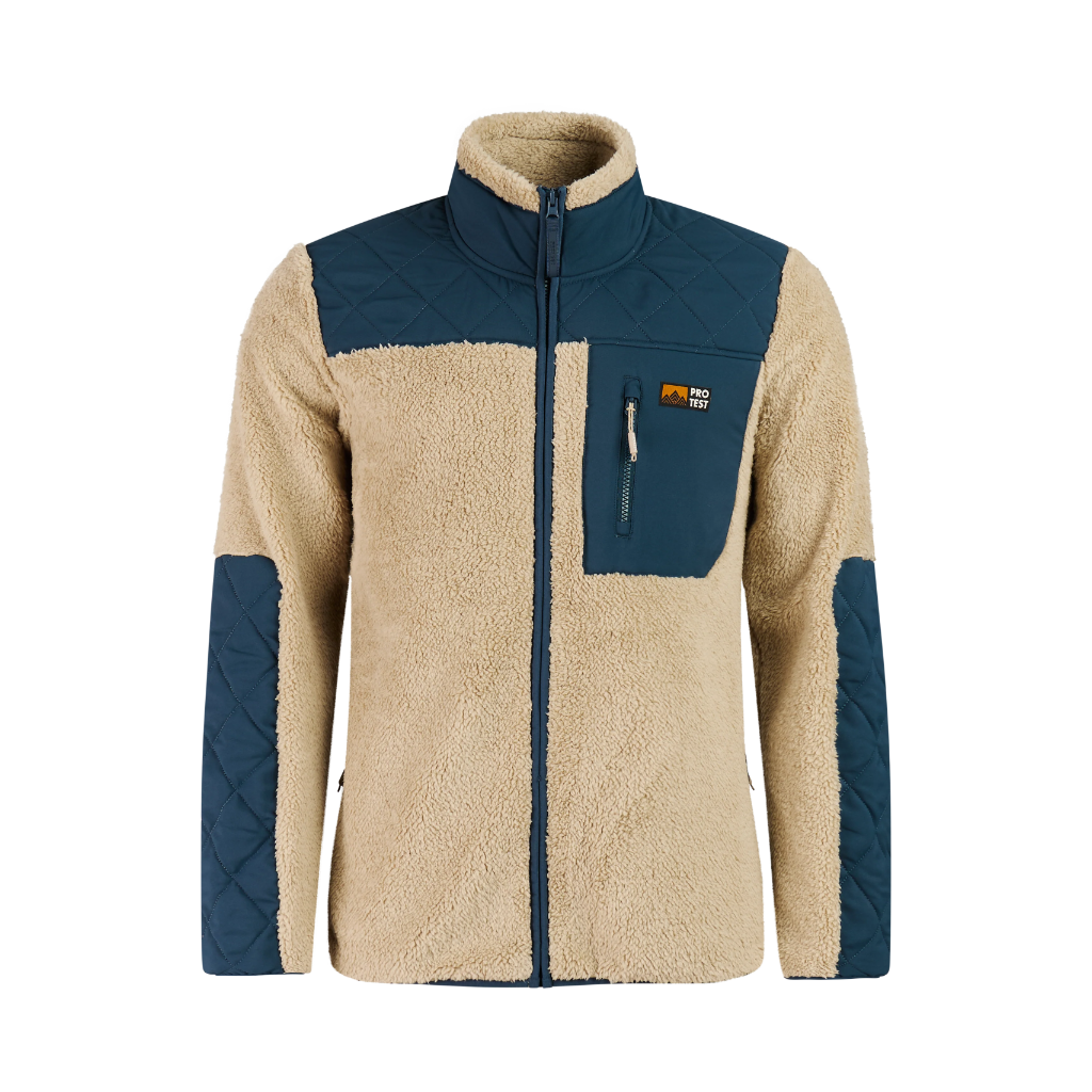 Protest Men's Longton Full Zip Fleece - Bamboo Beige