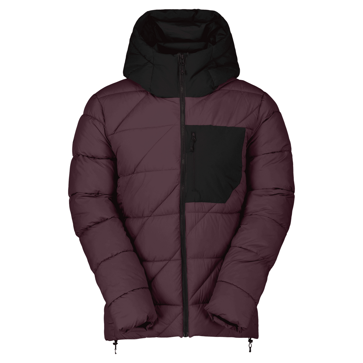 Scott Men's Insuloft Warm Jacket - cocoa red/black