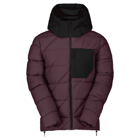 Scott Men's Insuloft Warm Jacket - cocoa red/black