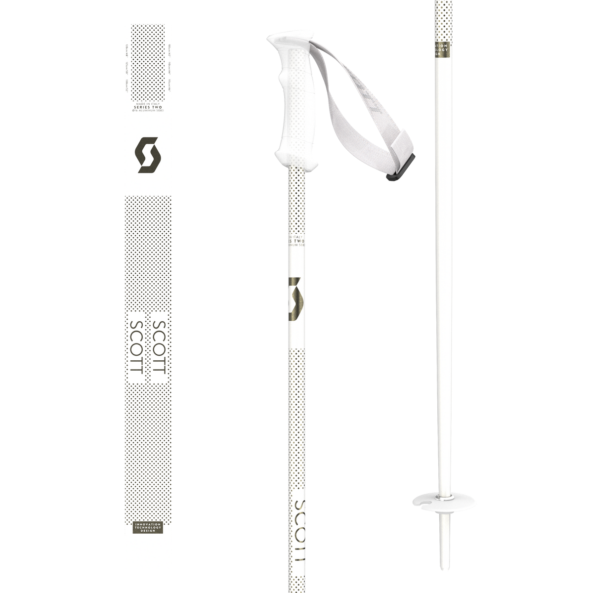 Scott Koko Ski Poles - White Pearl