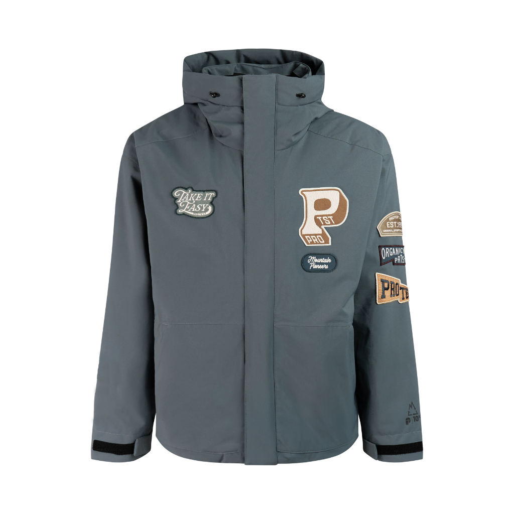 Protest Men's Roswell Snow Jacket - Basalt Grey