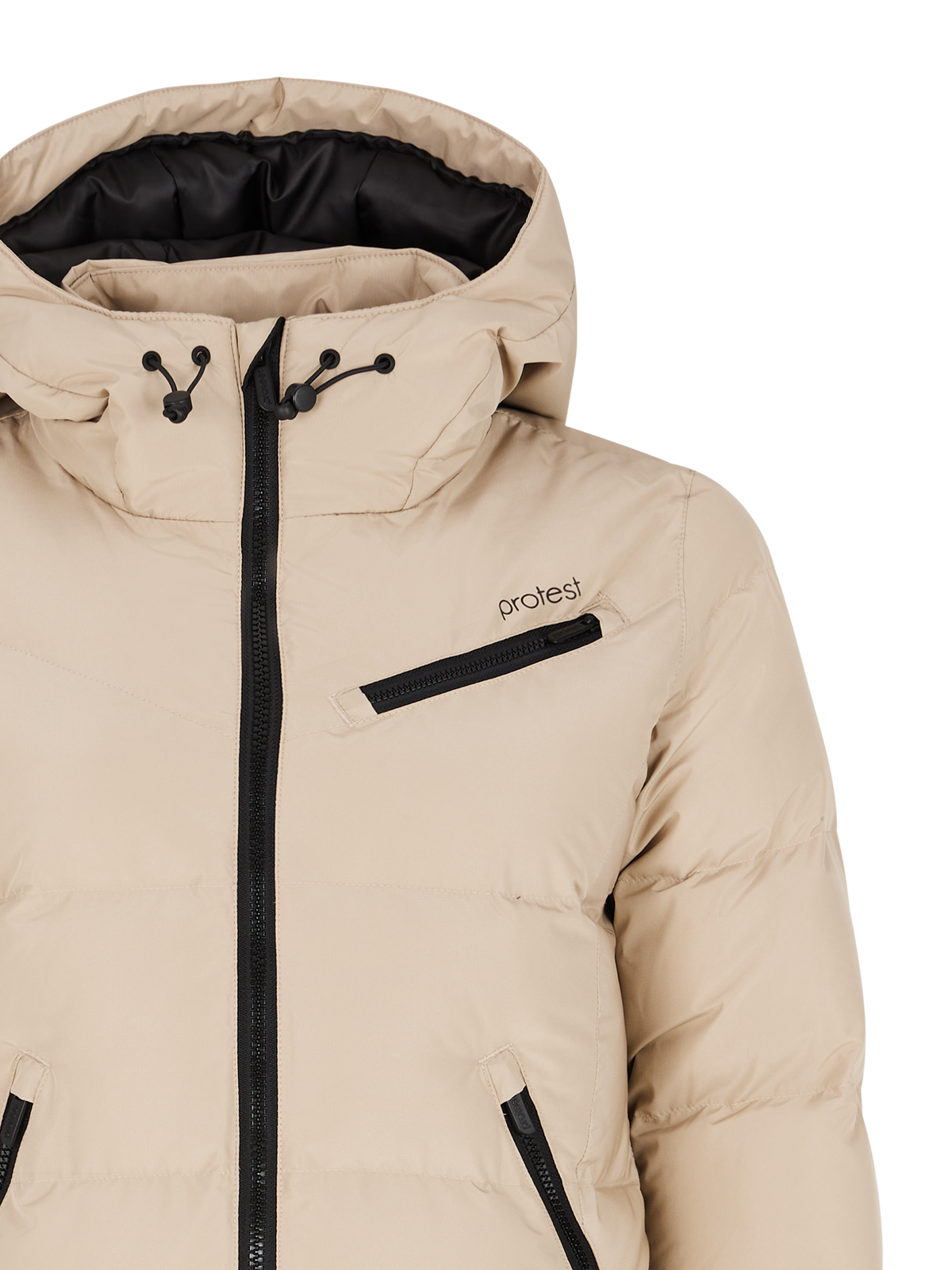 Protest Women's Lucid Puffer Snow Jacket - Bamboo Beige