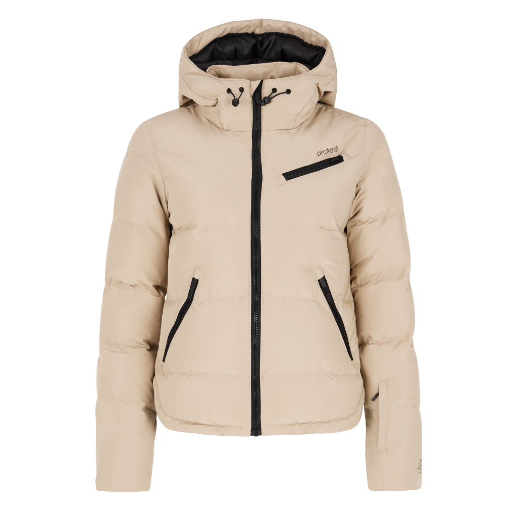 Protest Women's Lucid Puffer Snow Jacket - Bamboo Beige