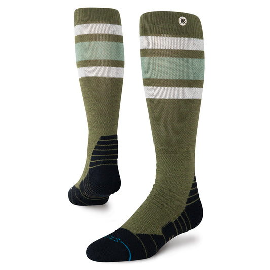 Stance Boyd Mid Wool Snow - Olive R/R
