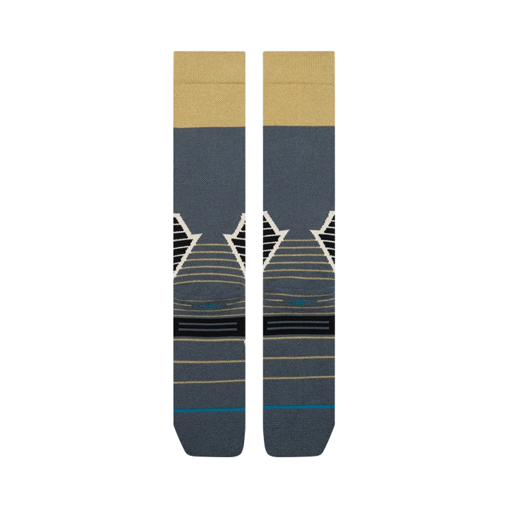 Stance Blocked Mid Wool Snow Sock - Gold