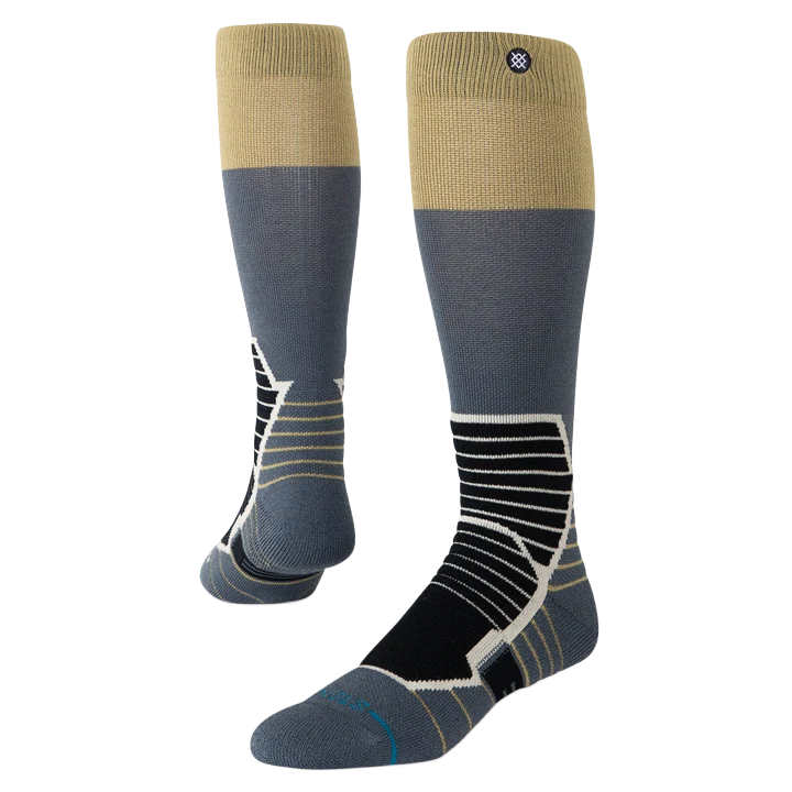 Stance Blocked Mid Wool Snow Sock - Gold