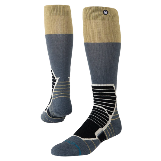 Stance Blocked Mid Wool Snow Sock - Gold