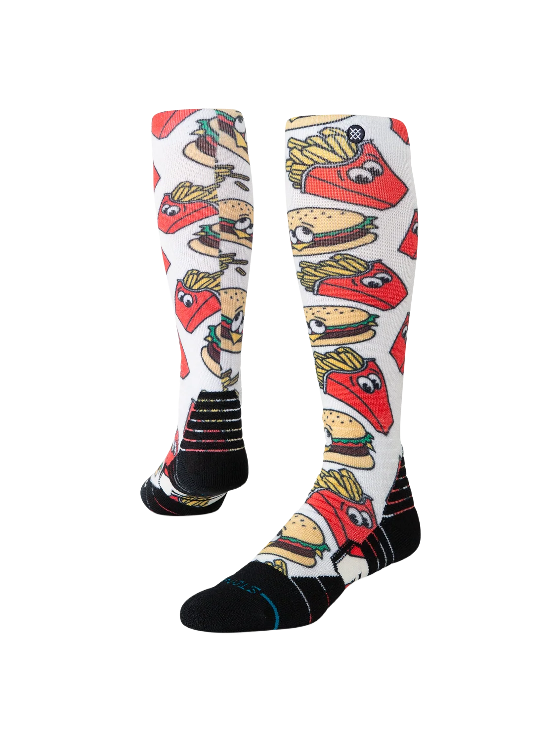 Stance Combo Meal Mid Poly Snow Sock - Red