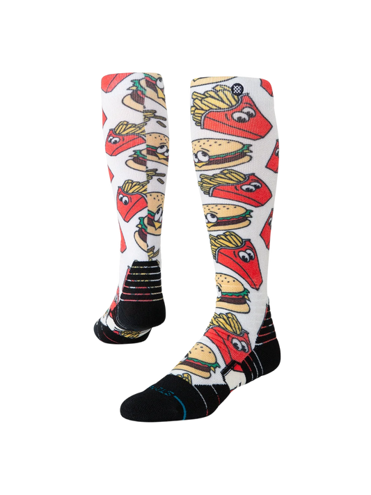 Stance Combo Meal Mid Poly Snow Sock - Red