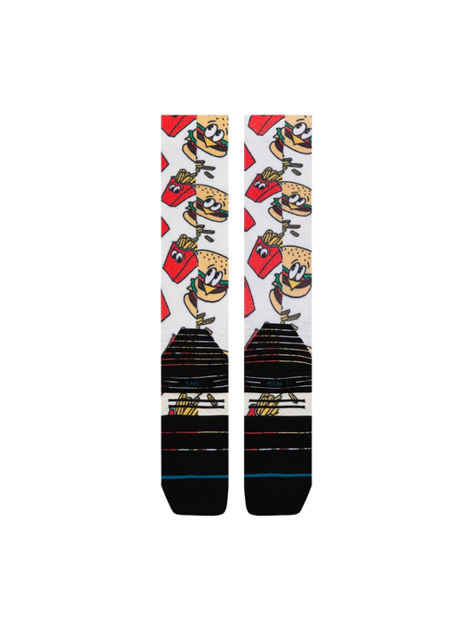 Stance Combo Meal Mid Poly Snow Sock - Red
