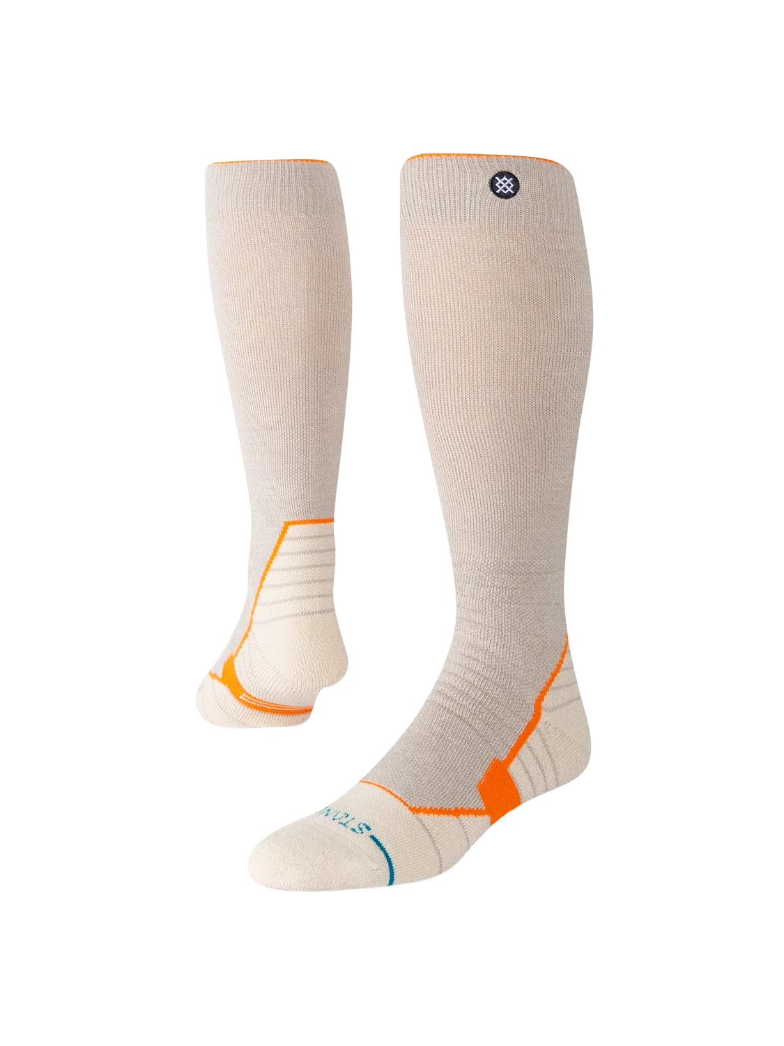 Stance Contrast Mid Wool Snow Sock - String Grey