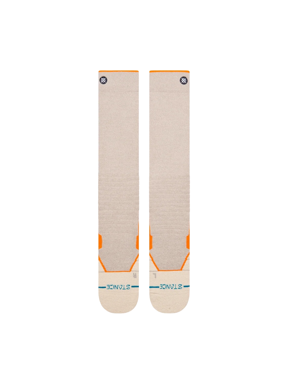 Stance Contrast Mid Wool Snow Sock - String Grey