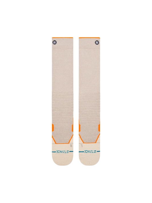Stance Contrast Mid Wool Snow Sock - String Grey
