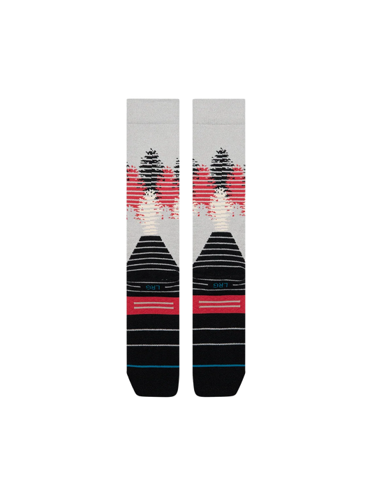 Stance Tree Line Mid Wool Snow Sock - String Grey