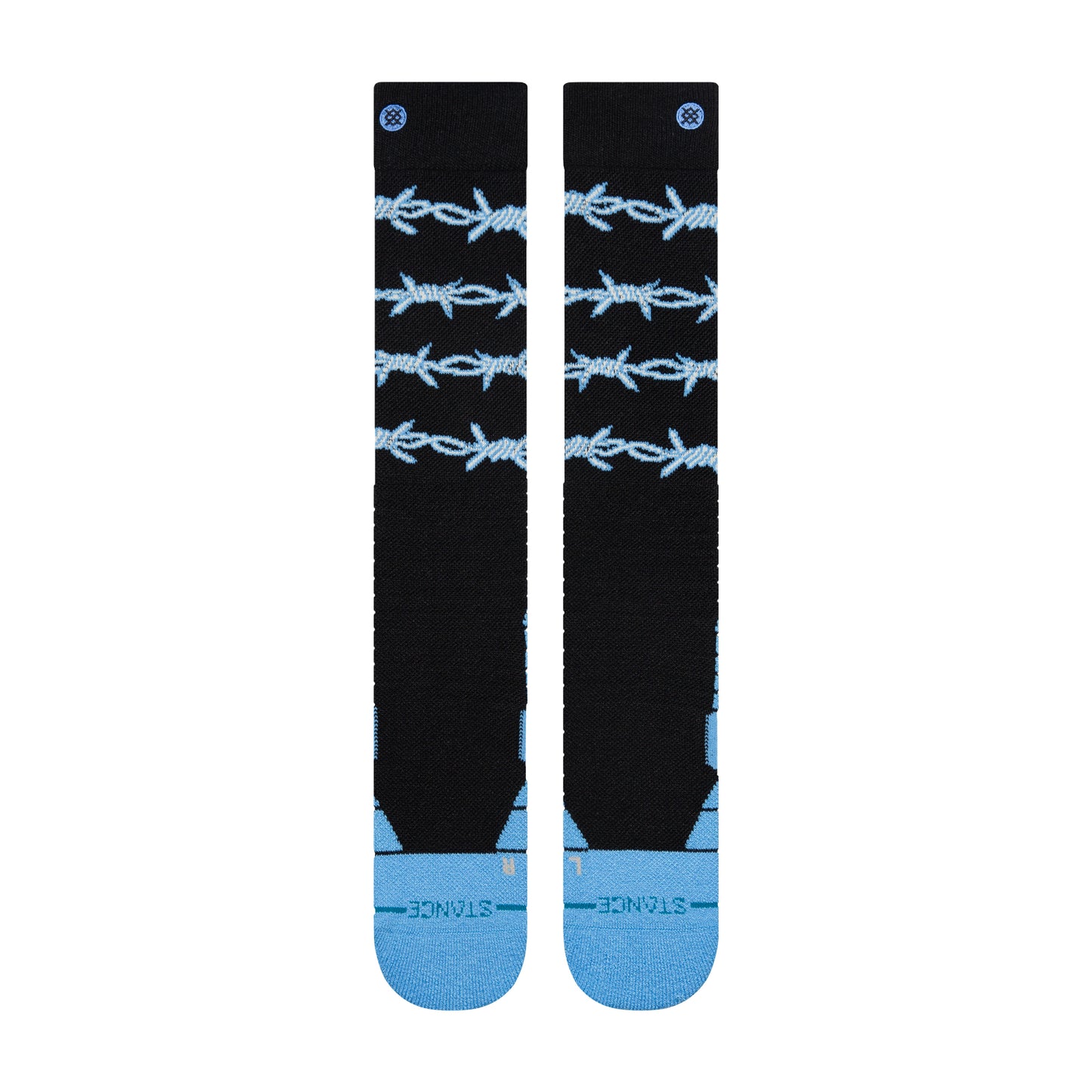 Stance Barbed Wire Mid Poly Snow - Blue R/R