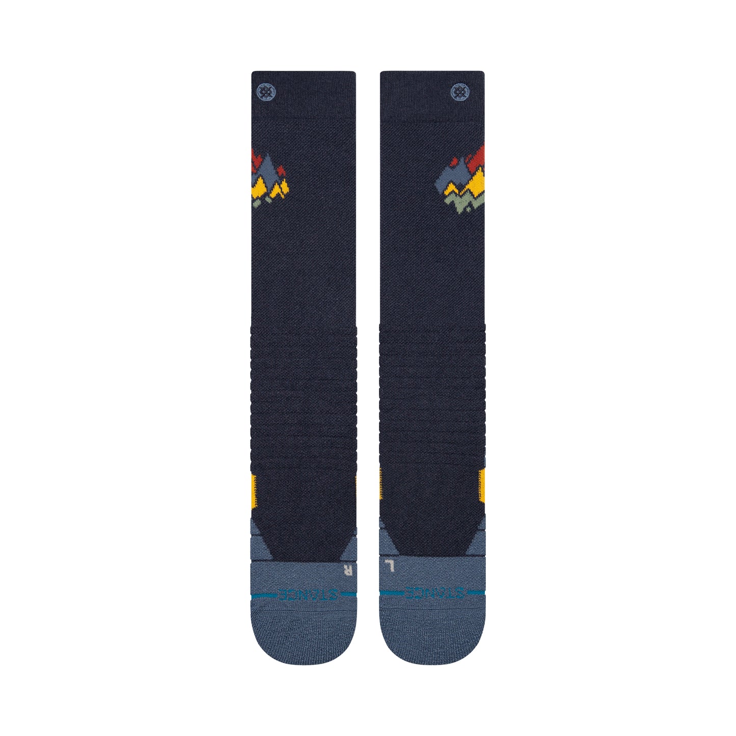 Stance Peaks Mid Wool Snow - Navy R/R