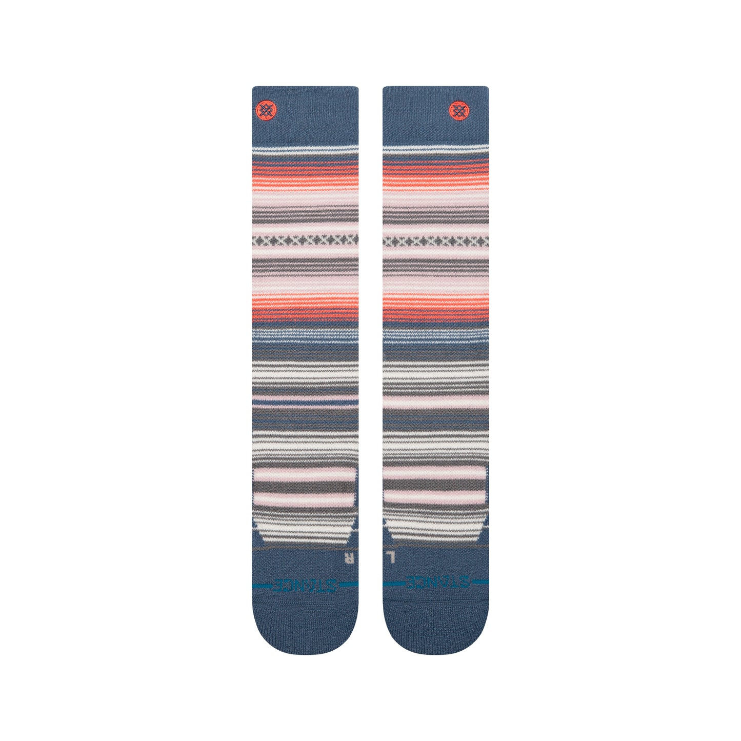 Stance Womens Curren Mid Wool Snow - Seablue R/R