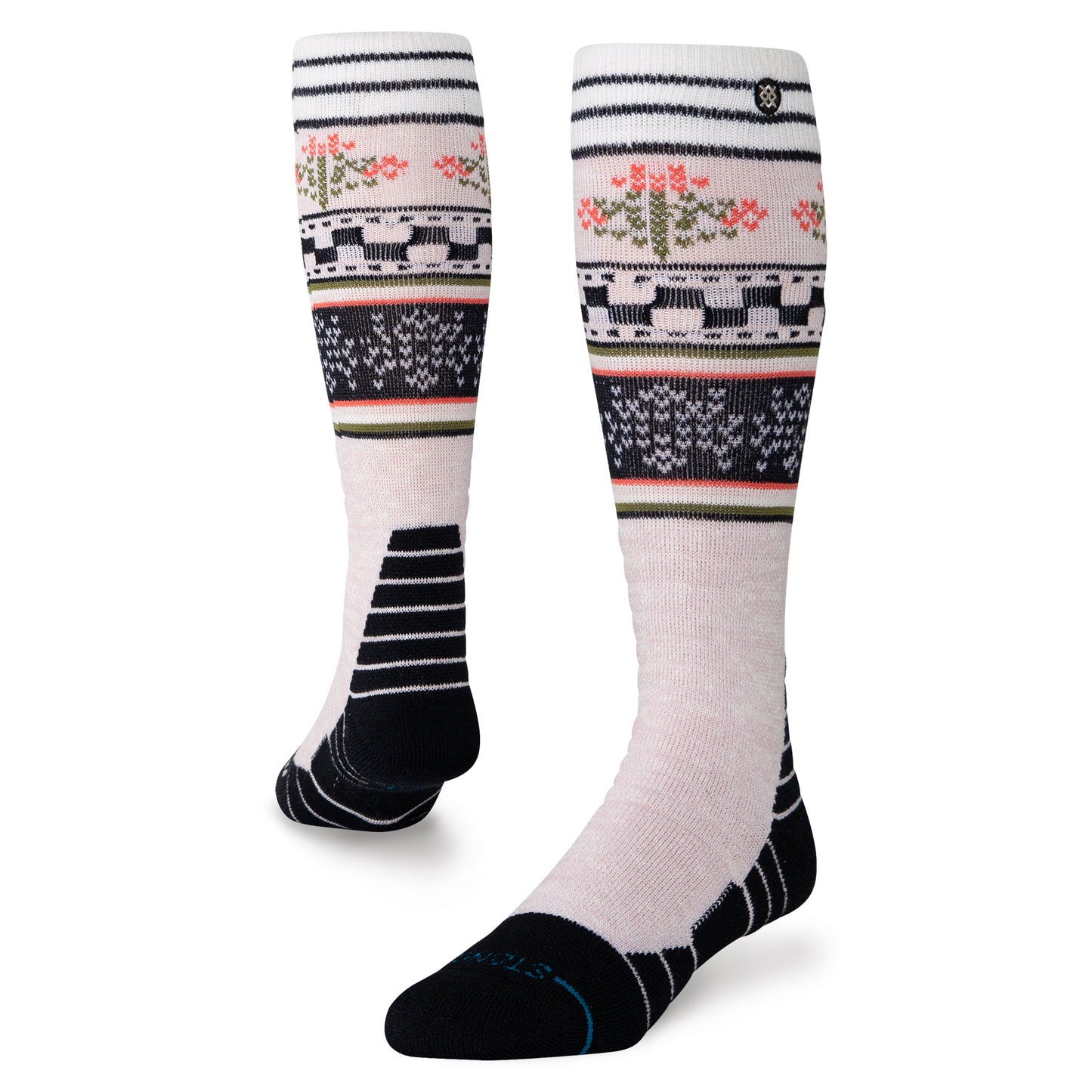 Stance Winter Bloom Mid Crew - Lilac R/R